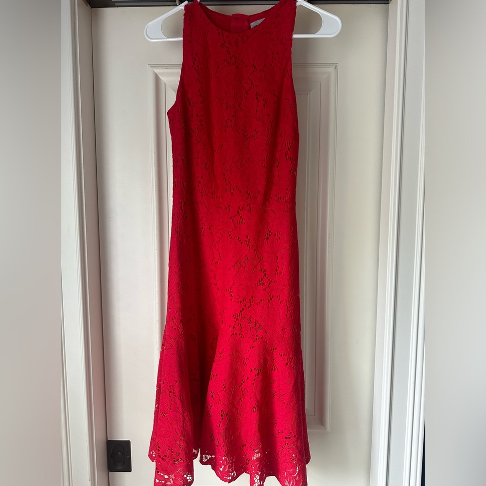 H&M eyelet sleeveless midi dress